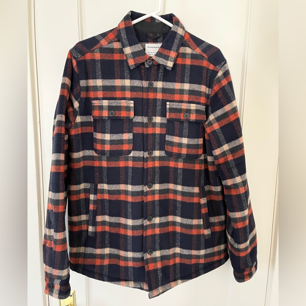 Frank and Oak Sherpa lined shirt jacket